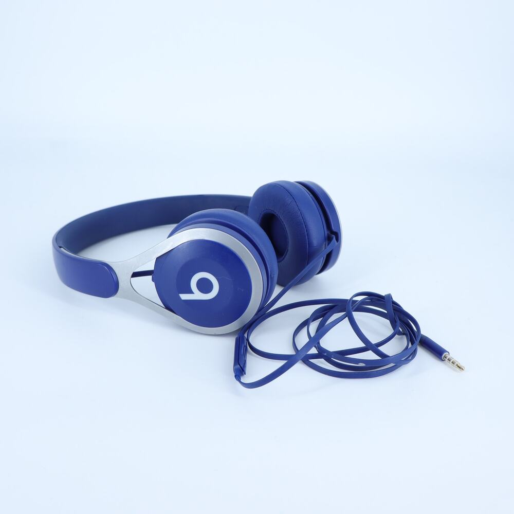 Beats EP On Ear Wired Headphones Blue Built In Mic 3.5mm Jack Battery Free